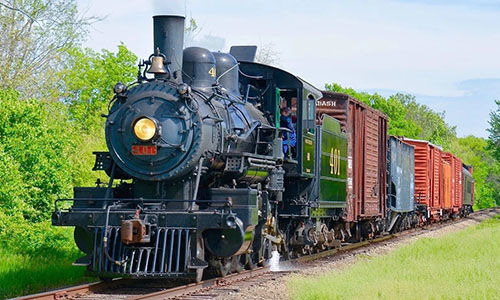 American steam train